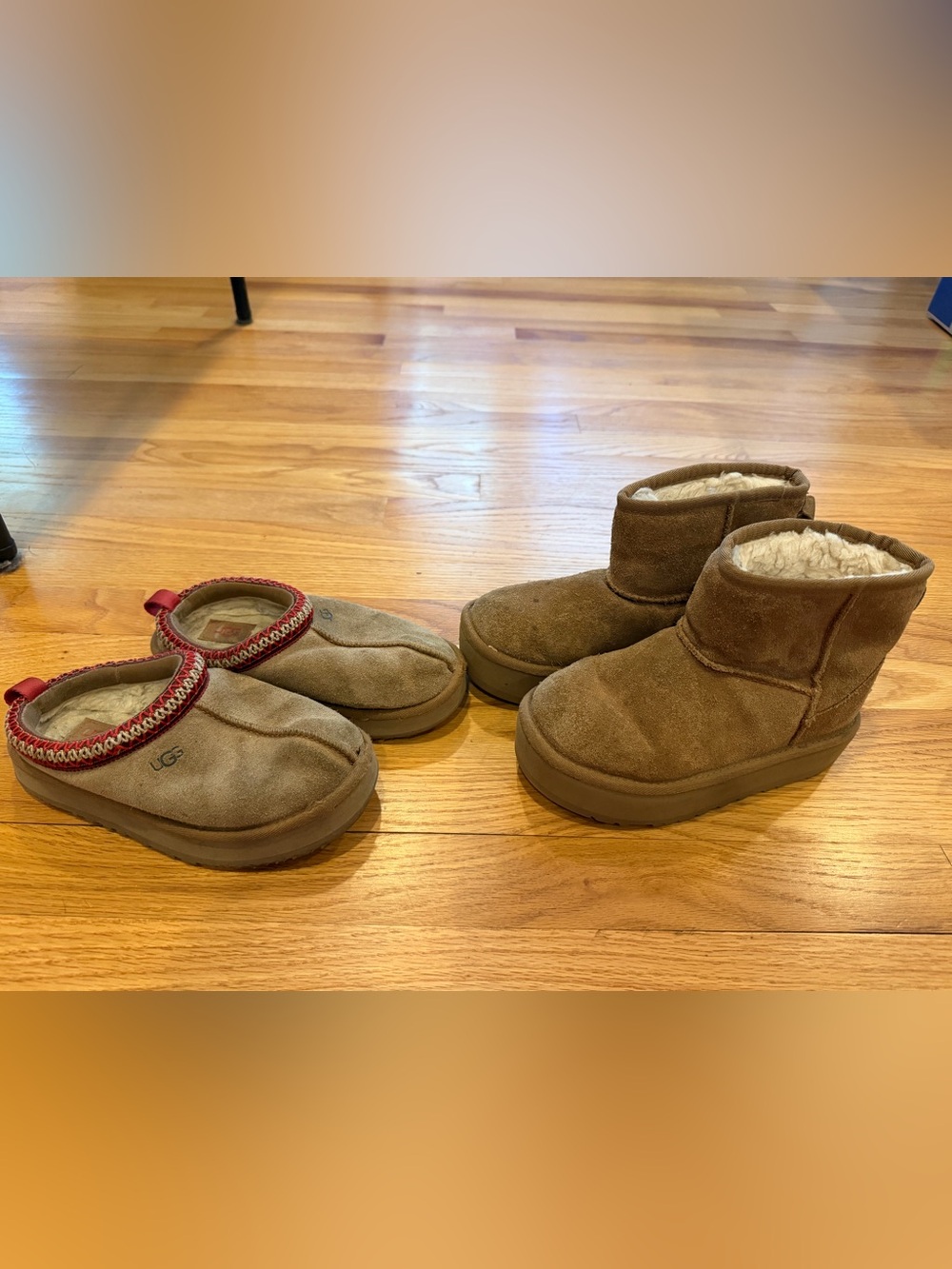 Kids Ugg Bundle Size 1 Boots Mini Platform Tasman